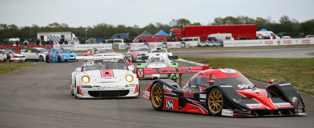 Claus Christensen ligger som vanligt i front.
(Foto: Motorsporten.dk)